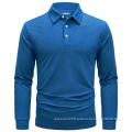 Long Sleeve Polo Shirts Golf Casual Polos Collared Shirts with 3-Button Lightweight Tops Sports Outdoor